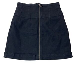 We The Free Mini Skirt Womens Size 25 Black Denim